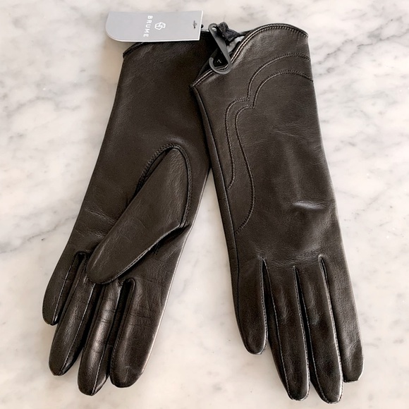 NWT Brume leather gloves with scalloped detail size 7 - Picture 4 of 5